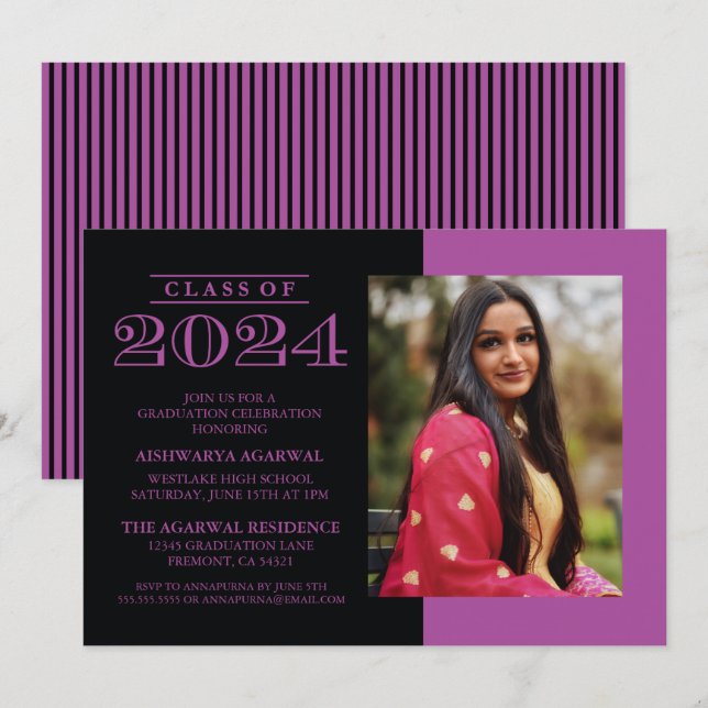 CLASSE CLASSIQUE BOLD DE 2024 INVITATION À LA DIPL (Devant / Derrière)