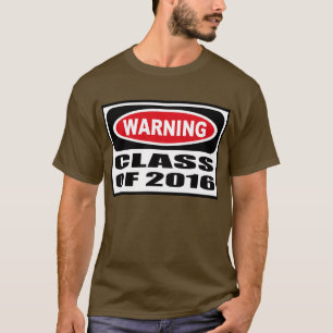 CLASSE d'avertissement du T-shirt foncé de 2016