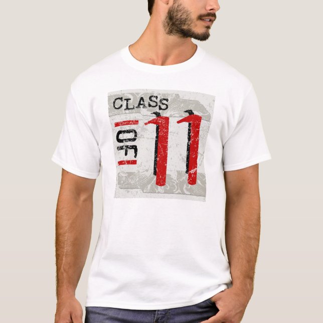 Classe de 11 T-shirts légers grunges (Devant)