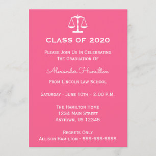 Classe De 2020 Invitation De Diplôme D'Échelle (Ro