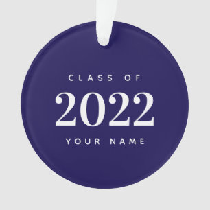 Classe de 2022 Graduation Bleu et Blanc Noël