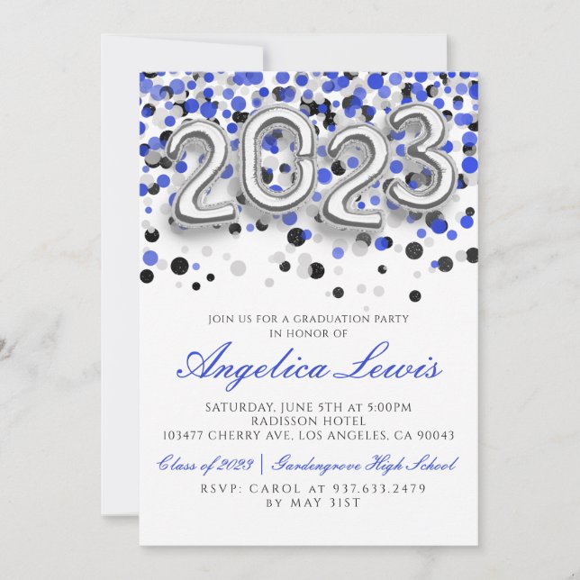 Classe de 2023 Graduation Party Invitation (Devant)