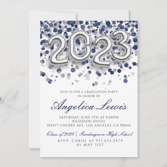Classe de 2023 Graduation Party Invitation (Devant)