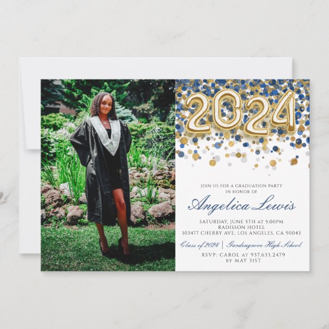 Classe de 2024 Graduation Party Invitation (Devant)