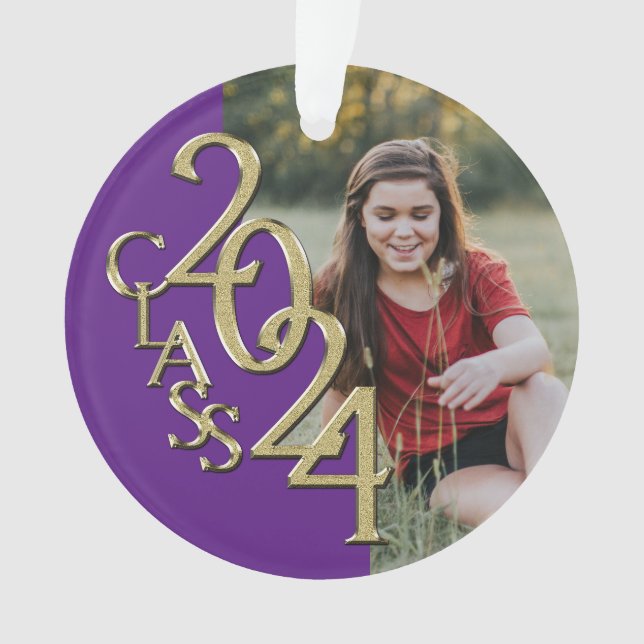 Classe de 2024 Purple and Gold avec photo (devant)