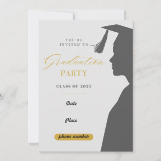 Classe de 2025 Graduation Party Invitation