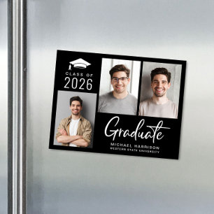 Classe de 2025 Photo Graduation Magnet Faire-part