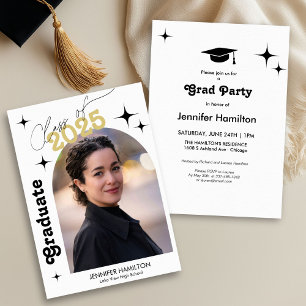 Classe De 2025 Photo Graduation Party Invitation