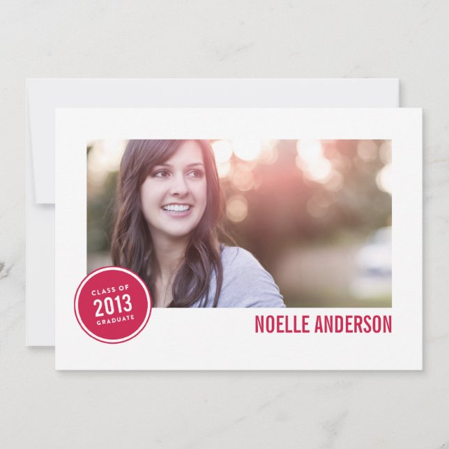 CLASSE DE BADGE 2013  | INVITATION À LA DIPLÔME (Devant)