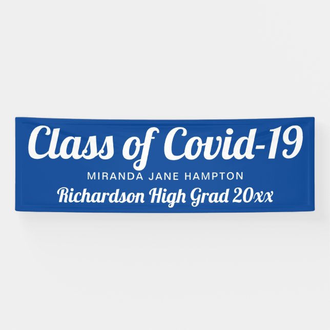 Classe de bannière de graduation couleur personnal (Horizontal)
