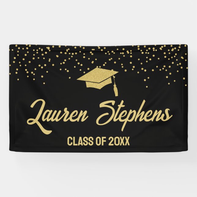 Classe de Bannière Noir et Or 20XX (Horizontal)