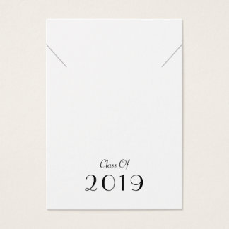 Classe de collier de fin d'études 2019 Carte d'aff