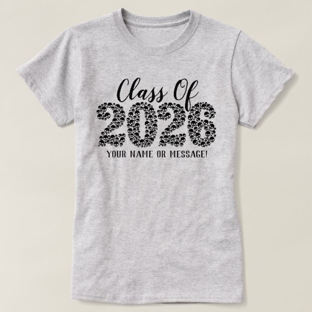 Classe De Crânes Gothiques De T-shirt 2023 (Design devant)