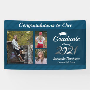 Classe de diplômes de 2021 Bannière Collage de pho