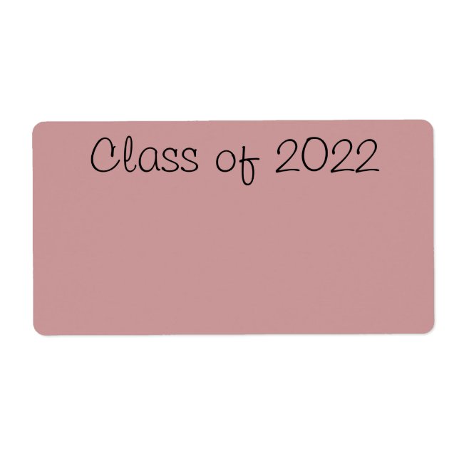 Classe de étiquette 2022 (Devant)