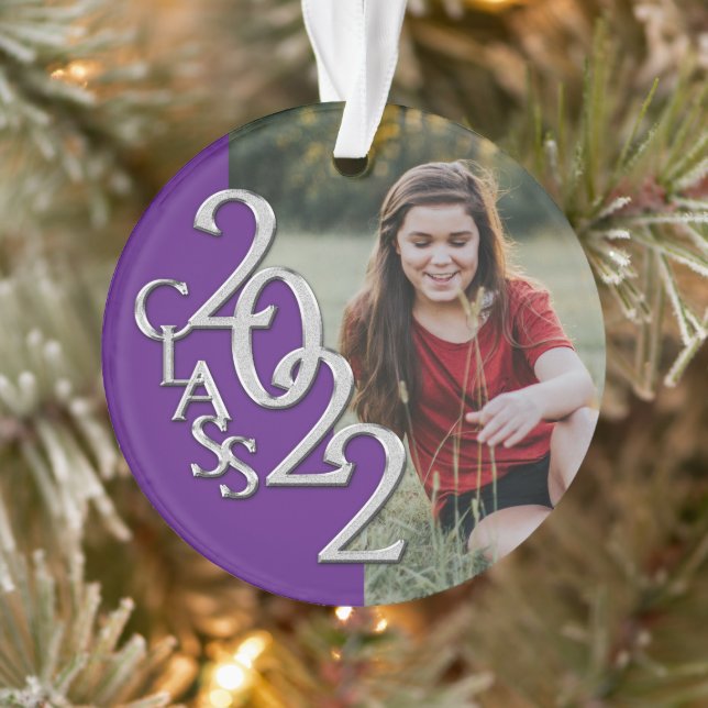 Classe de fin d'études 2022 Photo Purple Argent Or (Arbre)
