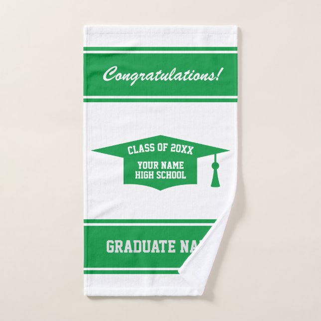 Classe de fin d'études secondaires de casquette de (Serviette à main)