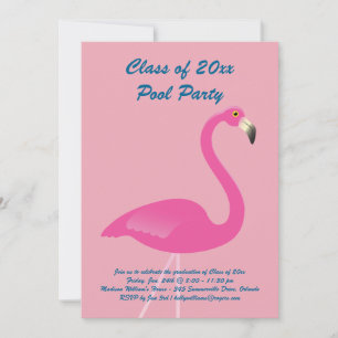 Classe de Flamant rose 2019 Invitation en rose