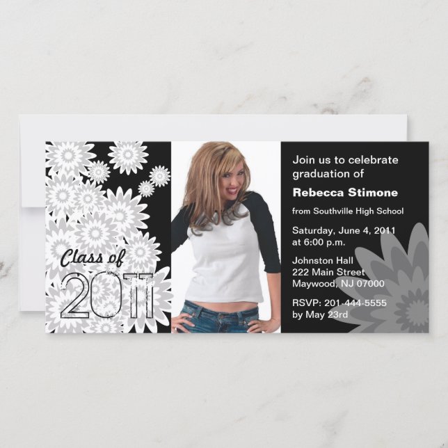 Classe de Fleur blanche Carte photo 2011 (Devant)