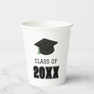 Classe de gobelet en papier vert