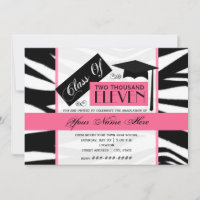Classe de Invitation d'inscription Zebra Print & P