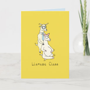 Classe de lamaze - Llamas amusantes à la carte de 