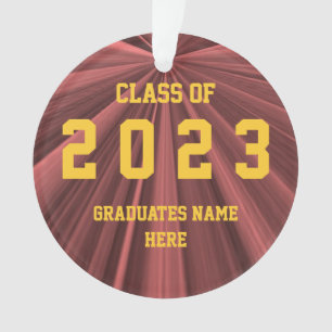 Classe de l'ornement rouge et or 2023 par Janz