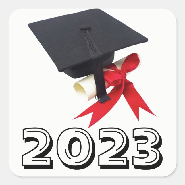 Classe de Sticker Carré blanc 2023 par Janz (Devant)