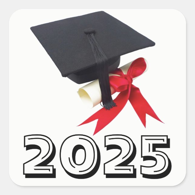 Classe de Sticker Carré blanc 2025 par Janz (Devant)