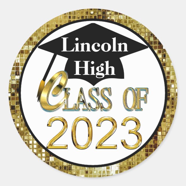 Classe de Stickers Graduation Personnalisée 2023 (Devant)