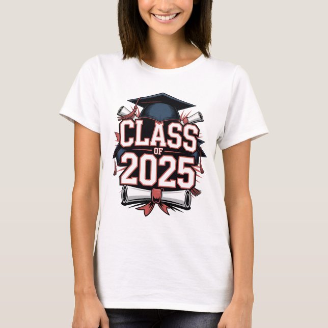 Classe de T-shirt 2025 Graduation - Année Supérieu (Devant)
