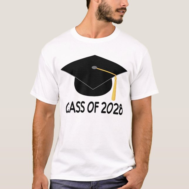 Classe d'obtention du diplôme du T-shirt 2028 (Devant)