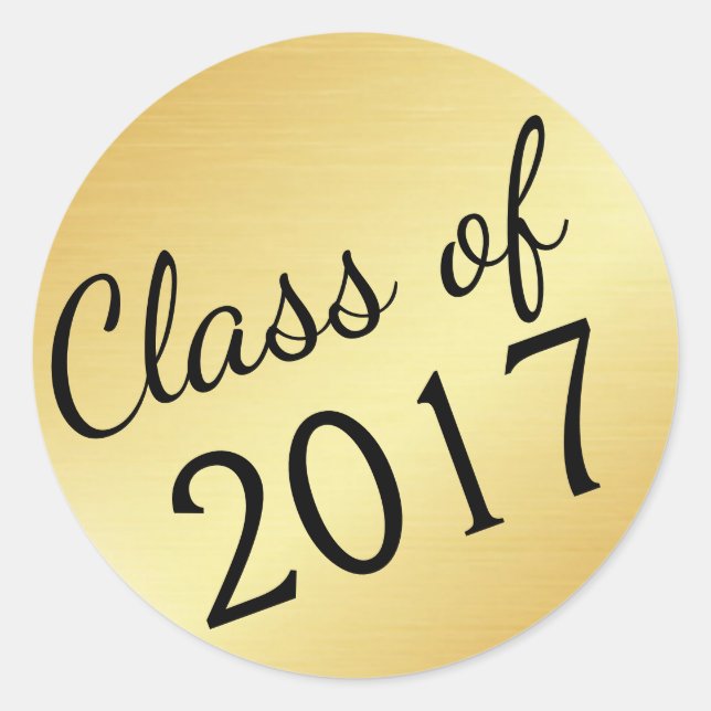 Classe d'or des Stickers Graduation 2017 (Devant)