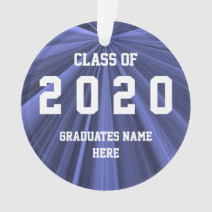 Classe d'ornement bleu et blanc 2020 par Janz