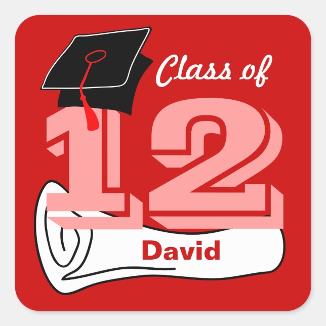 Classe du Diplôme Casquette Sticker 2012 5 (Devant)