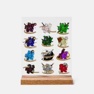 Classe Dungeons and Dragons Dice Designs