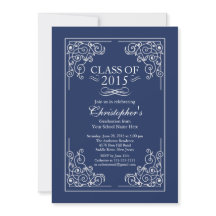 Classe élégante Invitation du Parti de la graduati