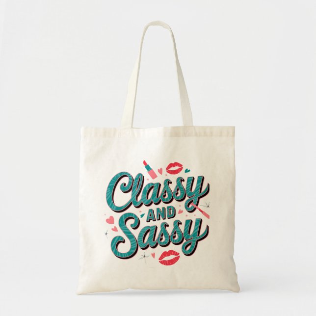 Classé et Sassy Sac fourre-tout tendance (Devant)