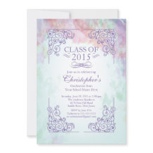 Classe moderne de 2015 Graduation Party Invitation
