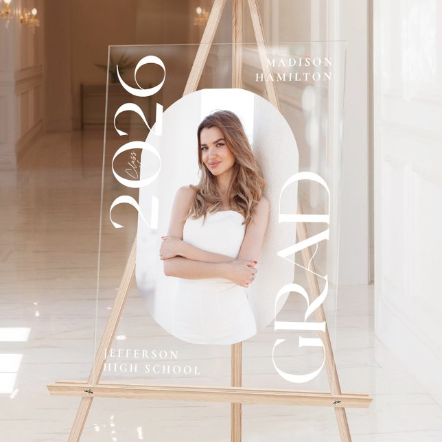 Classe moderne de 2025 Photo Graduation Welcome (Créateur téléchargé)