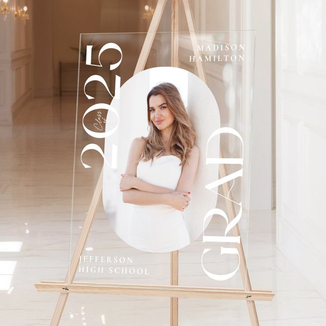 Classe moderne de 2025 Photo Graduation Welcome (Créateur téléchargé)