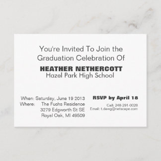 Classe moderne de carte d'obtention du diplôme de