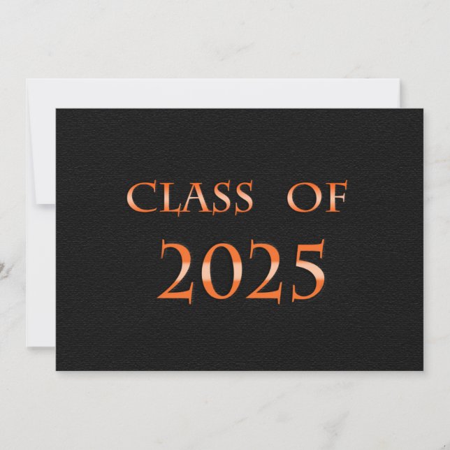Classe orange et noire de la carte 2025 (Devant)