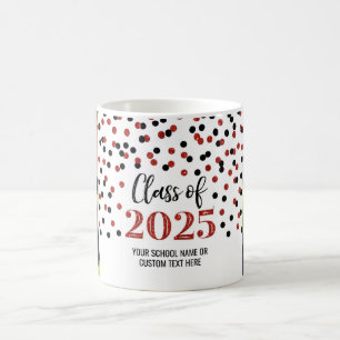 Classe rouge noire de Mug de café 2025