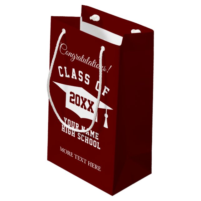 Classe secondaire couleur personnalisée sacs cadea (Dos Angle)