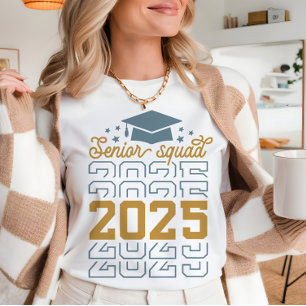 Classe senior 2025 rétro Graduation Senior tshirt