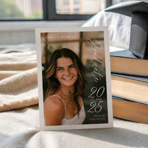 Classe simple moderne 2025 Faire-part de graduatio