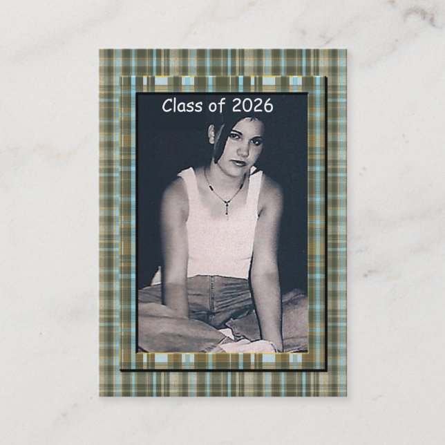 Classe supérieure Plaid de 2010 Carte photo (Devant)