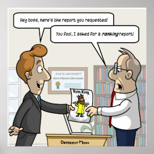 Classement comptable Rapport Punny Poster