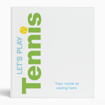 Binder de tennis de capitaine